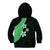 Polynesian Kid Hoodie With Plumeria Flower Green LT6 - Polynesian Pride