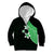 Polynesian Kid Hoodie With Plumeria Flower Green LT6 Zip Hoodie Green - Polynesian Pride