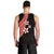 Polynesian Men Tank Top With Plumeria Flower Red LT6 - Polynesian Pride