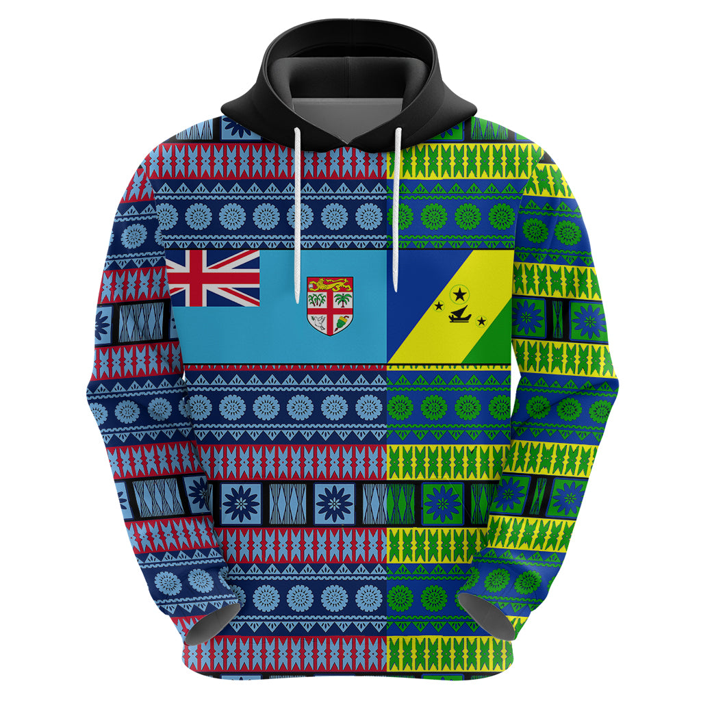 Custom Fiji Malampa Hoodie Tribal Patterns LT6 - Polynesian Pride