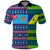 Custom Fiji Malampa Polo Shirt Tribal Patterns LT6 Blue - Polynesian Pride