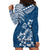 Hawaii Summer Hoodie Dress Mix Polynesian Dark Blue LT6 - Polynesian Pride