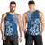 Hawaii Summer Men Tank Top Mix Polynesian Dark Blue LT6 - Polynesian Pride