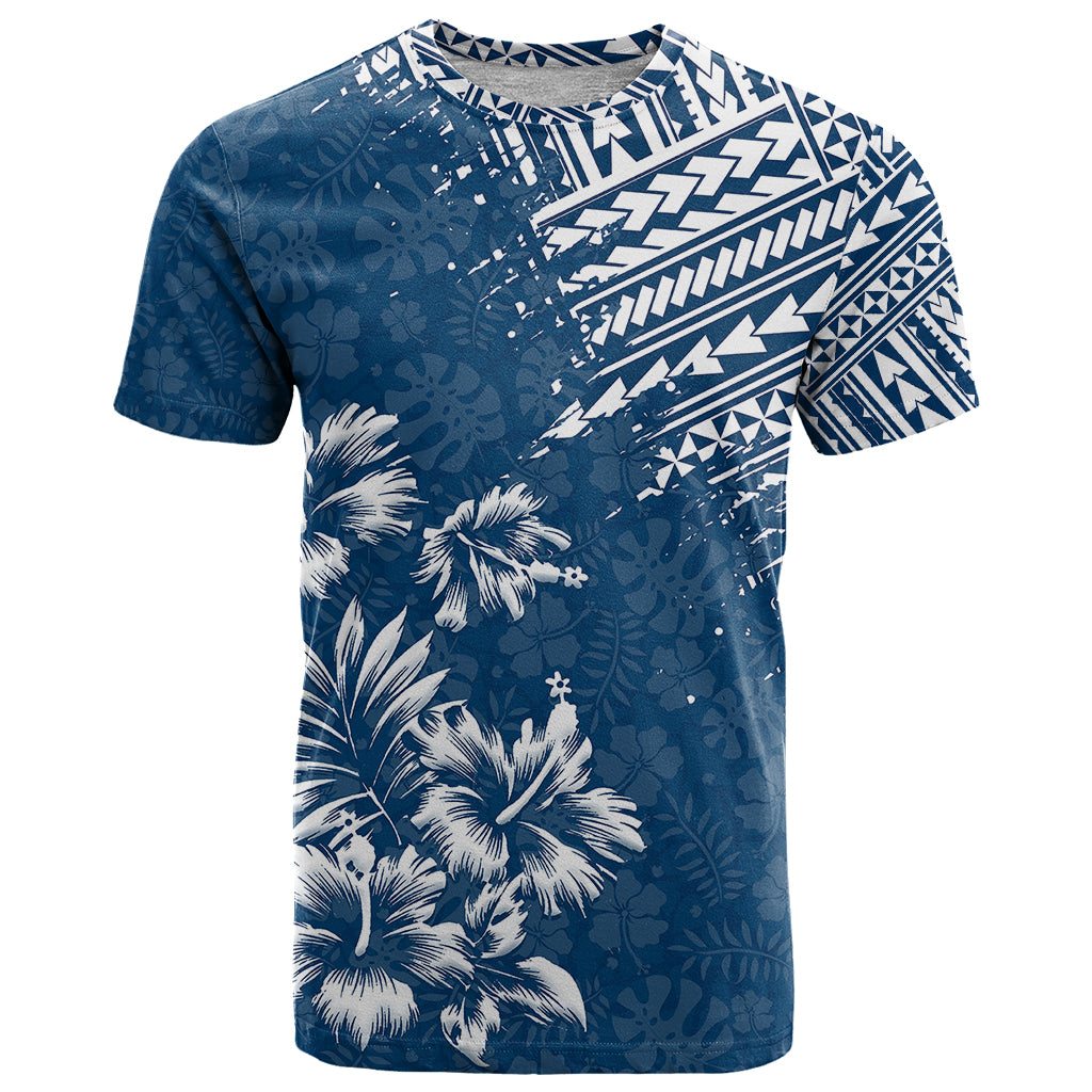 Hawaii Summer T Shirt Mix Polynesian Dark Blue LT6 Blue - Polynesian Pride