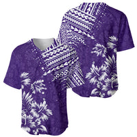 Hawaii Summer Baseball Jersey Mix Polynesian Purple LT6 - Polynesian Pride