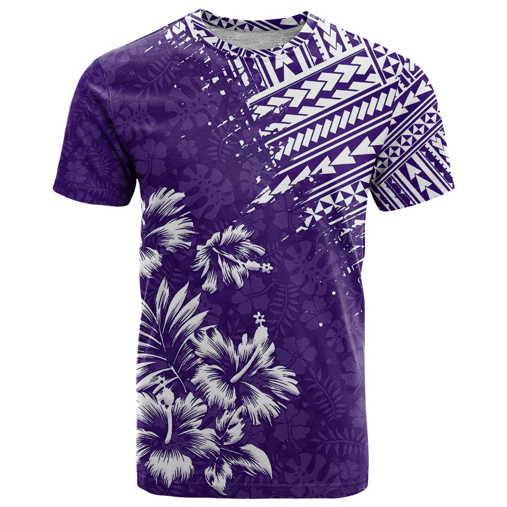 Hawaii Summer T Shirt Mix Polynesian Purple LT6 Purple - Polynesian Pride