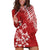 Hawaii Summer Hoodie Dress Mix Polynesian Red LT6 Red - Polynesian Pride