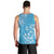 Hawaii Summer Men Tank Top Mix Polynesian Light Blue LT6 - Polynesian Pride