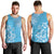 Hawaii Summer Men Tank Top Mix Polynesian Light Blue LT6 - Polynesian Pride