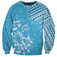 Hawaii Summer Sweatshirt Mix Polynesian Light Blue LT6 Unisex Blue - Polynesian Pride