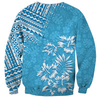 Hawaii Summer Sweatshirt Mix Polynesian Light Blue LT6 - Polynesian Pride