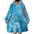 Hawaii Summer Wearable Blanket Hoodie Mix Polynesian Light Blue LT6 - Polynesian Pride