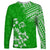 Hawaii Summer Long Sleeve Shirt Mix Polynesian Green LT6 Unisex Green - Polynesian Pride