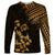 Hawaii Summer Long Sleeve Shirt Mix Polynesian Gold LT6 Unisex Gold - Polynesian Pride