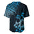 Hawaii Summer Baseball Jersey Mix Polynesian Black-Blue LT6 - Polynesian Pride