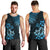 Hawaii Summer Men Tank Top Mix Polynesian Black-Blue LT6 - Polynesian Pride