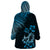 Hawaii Summer Wearable Blanket Hoodie Mix Polynesian Black-Blue LT6 - Polynesian Pride