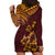 Hawaii Summer Hoodie Dress Mix Polynesian Brown LT6 - Polynesian Pride