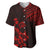 Hawaii Summer Baseball Jersey Mix Polynesian Black-Red LT6 Red - Polynesian Pride