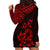 Hawaii Summer Hoodie Dress Mix Polynesian Black-Red LT6 - Polynesian Pride