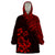 Hawaii Summer Wearable Blanket Hoodie Mix Polynesian Black-Red LT6 One Size Red - Polynesian Pride