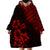 Hawaii Summer Wearable Blanket Hoodie Mix Polynesian Black-Red LT6 - Polynesian Pride