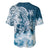 Polynesian Sea Turtle Baseball Jersey Tribal Blue LT6 - Polynesian Pride