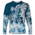 Polynesian Sea Turtle Long Sleeve Shirt Tribal Blue LT6 Unisex Blue - Polynesian Pride