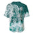 Polynesian Sea Turtle Baseball Jersey Tribal Green LT6 - Polynesian Pride