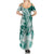 Polynesian Sea Turtle Summer Maxi Dress Tribal Green LT6 - Polynesian Pride