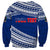 (Custom Personalised) Happy Fathers Day Samoa Sweatshirt I Love You Dad Blue LT6 - Polynesian Pride