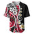 Plumeria Polynesian Baseball Jersey Trending Red LT6 Red - Polynesian Pride