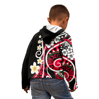 Plumeria Polynesian Kid Hoodie Trending Red LT6 - Polynesian Pride