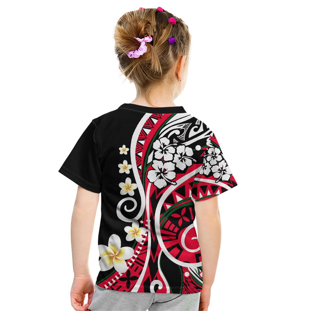 Plumeria Polynesian Kid T Shirt Trending Red LT6 - Polynesian Pride