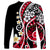 Plumeria Polynesian Long Sleeve Shirt Trending Red LT6 - Polynesian Pride