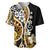 Plumeria Polynesian Baseball Jersey Trending Gold LT6 Gold - Polynesian Pride