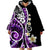 Plumeria Polynesian Wearable Blanket Hoodie Trending Purple LT6 - Polynesian Pride