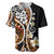 Plumeria Polynesian Baseball Jersey Trending Brown LT6 Brown - Polynesian Pride