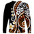 Plumeria Polynesian Long Sleeve Shirt Trending Brown LT6 - Polynesian Pride