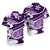 Polynesian Tribal Couples Matching Outfits Combo Long Sleeve Dress And Hawaiian Shirt Purple LT6 - Polynesian Pride