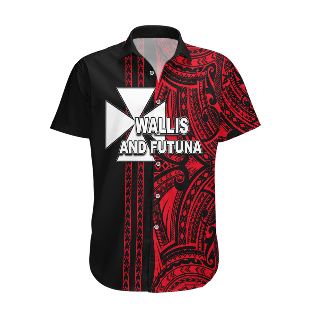 Custom Wallis and Futuna Hawaiian Shirt Polynesian Tribal Red LT6 Red - Polynesian Pride