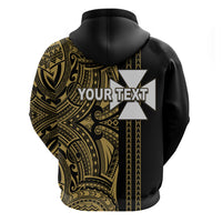 Custom Wallis and Futuna Hoodie Polynesian Tribal Gold LT6 - Polynesian Pride