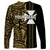 Custom Wallis and Futuna Long Sleeve Shirt Polynesian Tribal Gold LT6 - Polynesian Pride