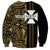 Custom Wallis and Futuna Sweatshirt Polynesian Tribal Gold LT6 - Polynesian Pride