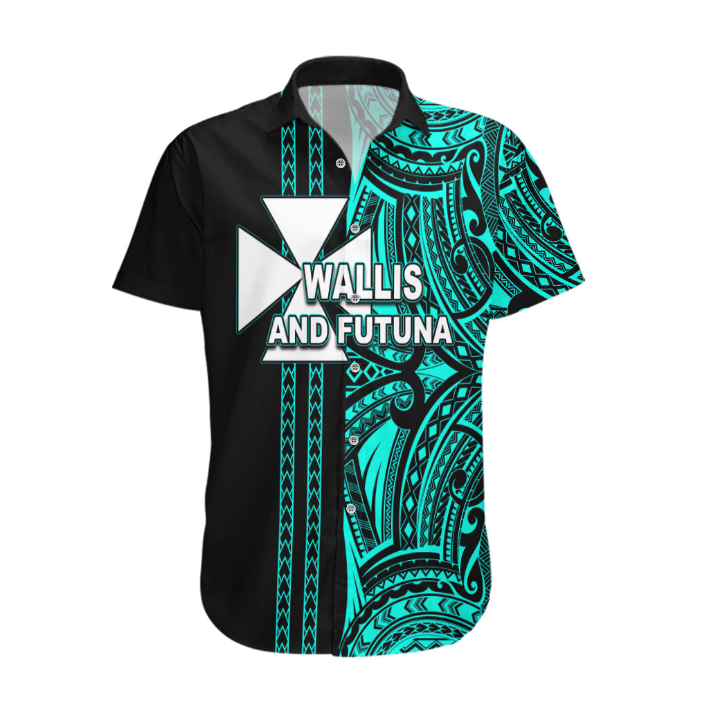 Custom Wallis and Futuna Hawaiian Shirt Polynesian Tribal Green LT6 Green - Polynesian Pride