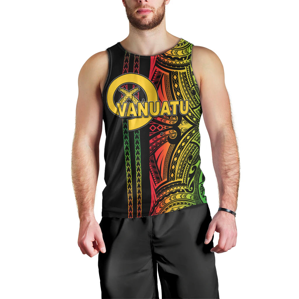 Custom Vanuatu Men Tank Top Polynesian Tribal LT6 - Polynesian Pride