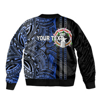 Custom Northern Mariana Islands Bomber Jacket Polynesian Tribal LT6 - Polynesian Pride