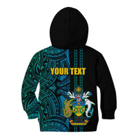 Custom Solomon Islands Kid Hoodie Polynesian Tribal LT6 - Polynesian Pride