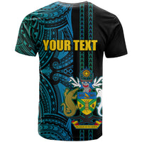 Custom Solomon Islands T Shirt Polynesian Tribal LT6 - Polynesian Pride