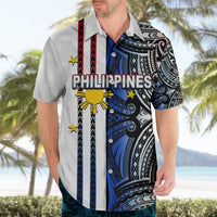 Custom Philippines Hawaiian Shirt Polynesian Tribal White LT6 - Polynesian Pride